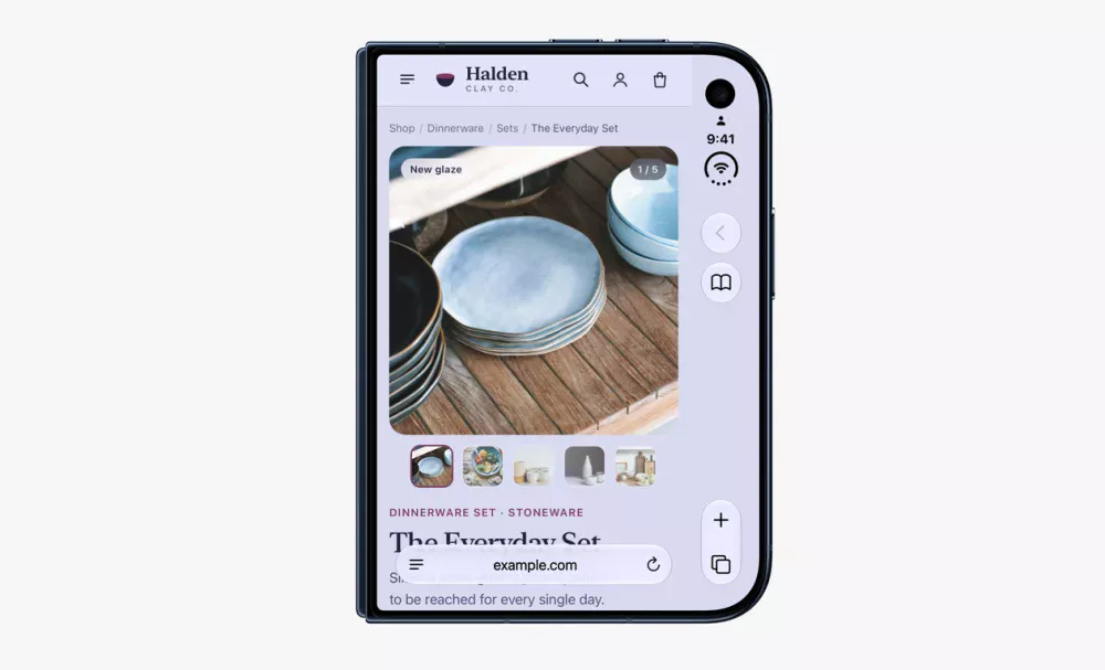 Apple quer melhorar o Safari na tela externa do iPhone Duo