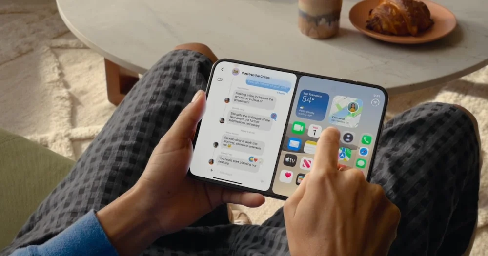 Bateria do iPhone Duo é um pouco maior que a do rival Galaxy Z Fold 8