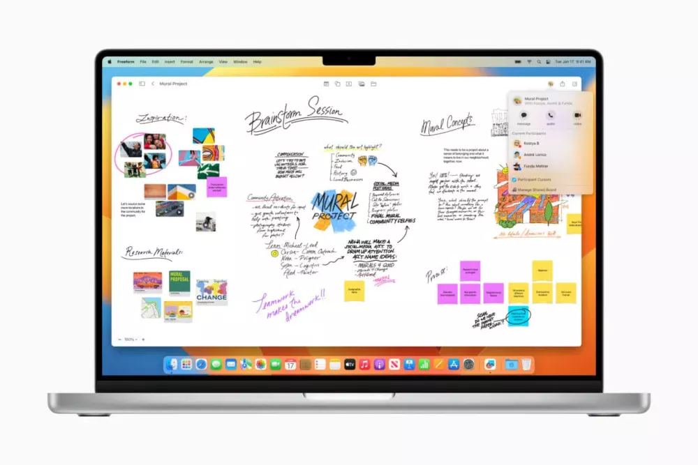 Como adicionar um desenho no Freeform do Mac