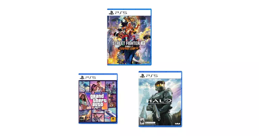 GTA VI, Street Fighter 6 e mais: seleção de jogos PS5 em promoção na Amazon