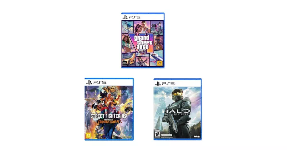 GTA VI, Street Fighter 6 e mais: seleção de jogos em promoção na Amazon para PS5