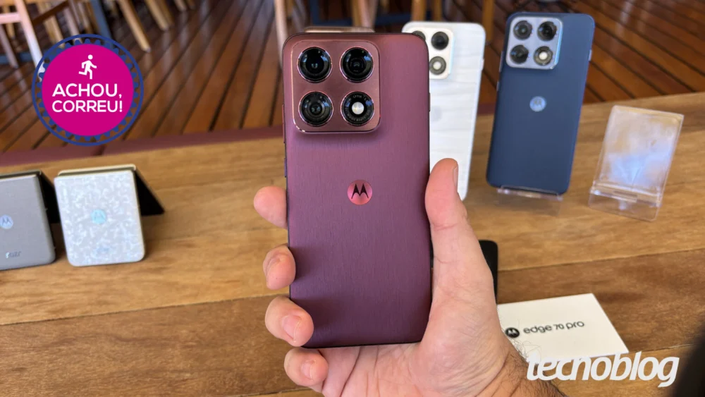 Motorola Edge 70 Pro com autonomia prolongada tem oferta com cupom