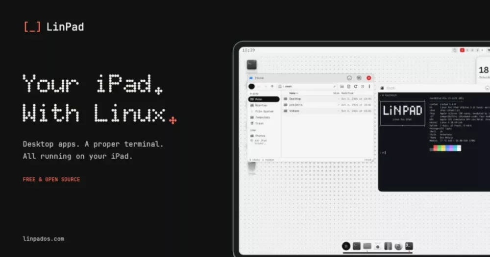 Projeto LinPad permite executar um ambiente Linux diretamente no iPad