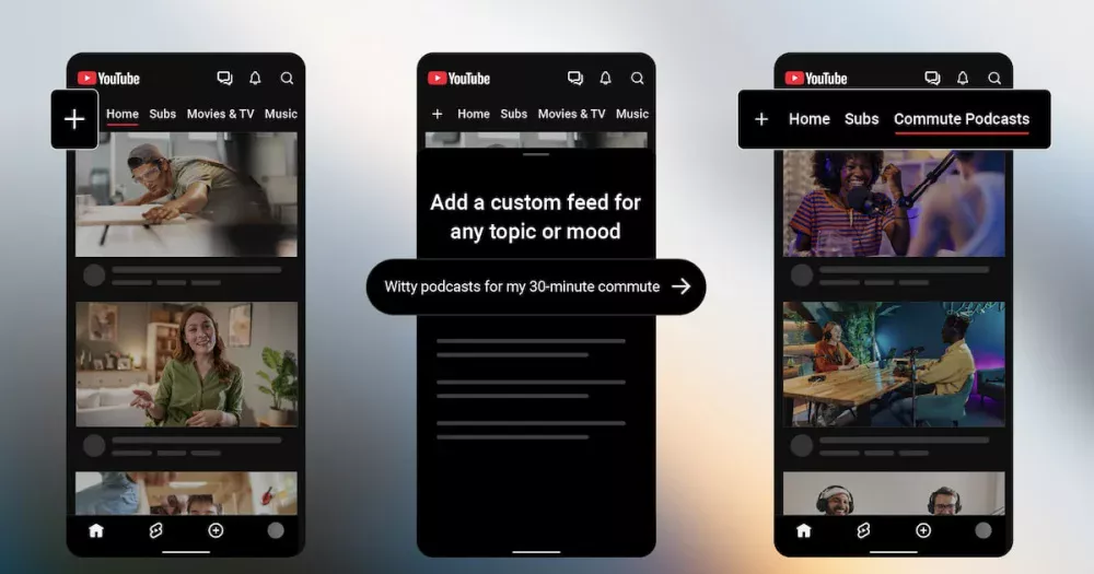 YouTube muda interface no celular e lança feeds personalizados com IA; confira como ficou