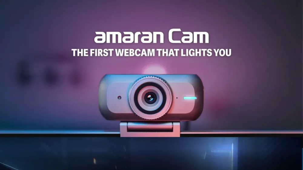 amaran Cam é uma webcam 4K com recursos avançados de iluminação